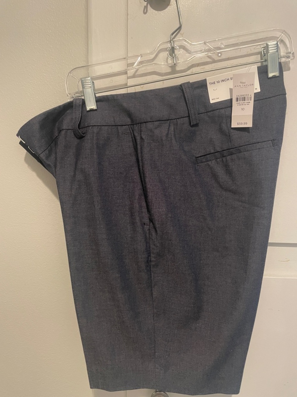 NWT Ann Taylor 10 Inch Shirts Denim-Look Size 10